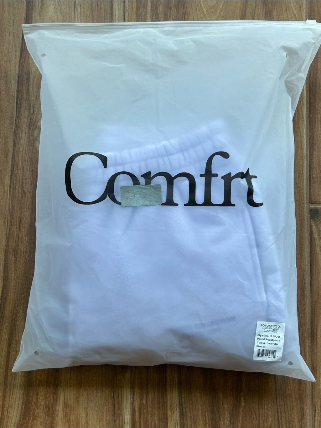 Nwt Comfrt Pastel Sweatpants Lavender Medium M Oversized Cozy Joggers — image 8 of 8